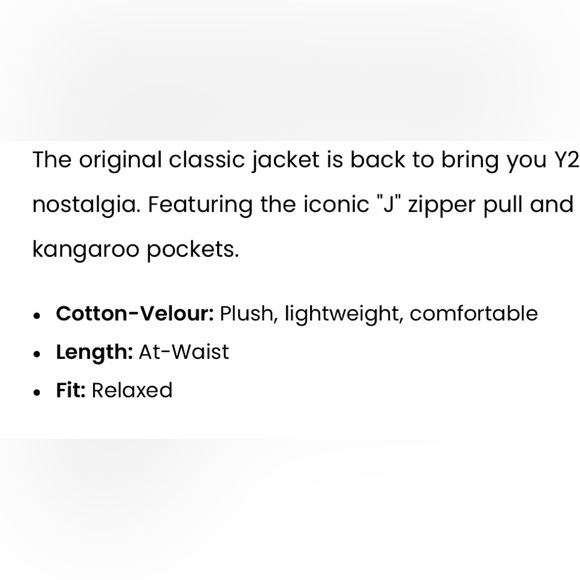 Juicy Couture classic Cotton Velour Hoodie - Picture 6 of 6